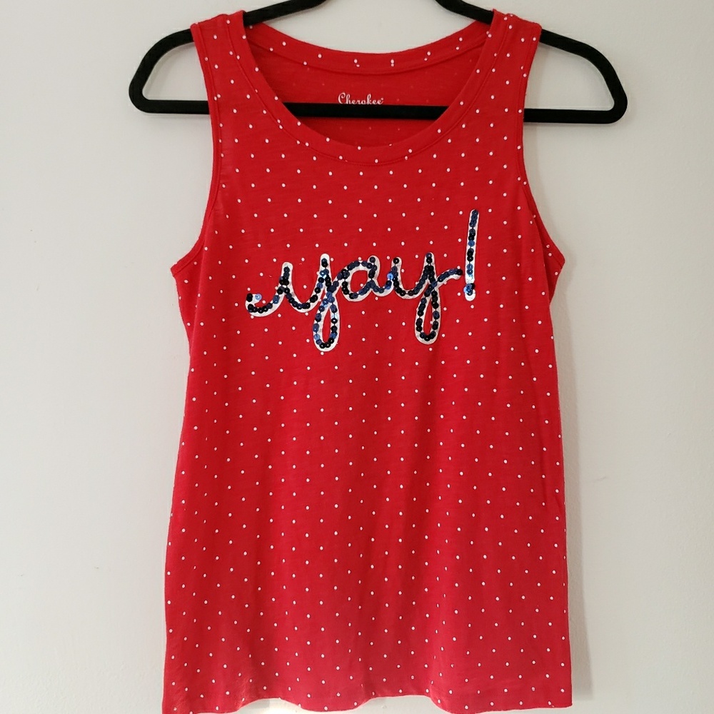 Girls Tank Top Bundle (2) XL 14/16 Sunshine & Yay!